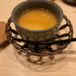 すし うえだ - 淡路島卵・玉ねぎの茶碗蒸し