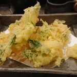 Washoku Enishi Sobakiri - 小海老と野菜のかき揚げ