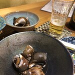 スタンド 四坪 - バイ貝旨煮480円