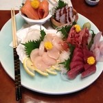 翠州亭 - お刺身の盛り合わせ