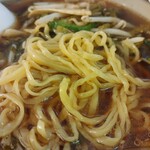 手打らーめん たかせ - 手打ち麺　平べったい