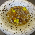 Ode - アミューズ3（なめこ、カブ ロワイヤル）