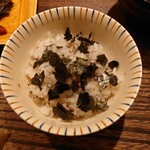 虎白 - スッポンご飯2杯目