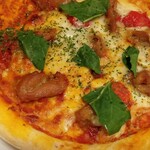 一心 west - 鶏はらみとトマトのピザ650円