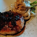 一心 west - 鶏屋のハンバーグステーキ750円