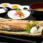 <Salted mackerel meal> ～With a little sashimi～