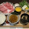 Maruyama Shun - しゃぶしゃぶ御膳 和牛、豚 盛合わせ、1,980円(税別)