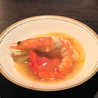 白碗竹快樓 祇園店 - 海老と根菜　紅花あん