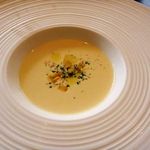 イル・ソーニョ - とうもろこしの冷製ポタージュ・・濃厚で美味しいスープです。