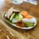 やまびこ - 生野菜と鶏ハム