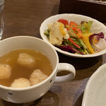 洋食 タケル - サラダ、スープ付き