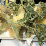 手打ち蕎麦 邑人 - 天ぷら9種8種類