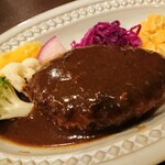 ダイニングカフェコショネ - 郡司豚の煮込みハンバーグ(税込1,045円)