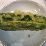 手打ち蕎麦 邑人 - ピーマンの天ぷら