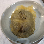 手打ち蕎麦 邑人 - 椎茸の天ぷら