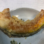 手打ち蕎麦 邑人 - 南瓜の天ぷら