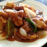 中国料理 珠華飯店 - 酢豚970円。