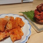 焼肉ホルモン とらや - カクテキ・加賀レンコン キムチ