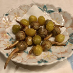 旬菜 おぐら家 - 銀杏とくわい揚げ