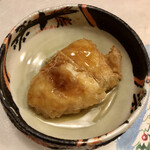 旬菜 おぐら家 - やわらか海老真丈湯葉包み揚げ