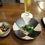 割烹 だいだい - お浸しとひじき煮