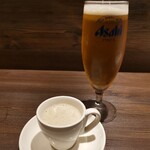 創作イタリアン Gemelli - ビール＆野菜を使った一口スープ