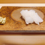 鮨の間 - アオリイカのお造り