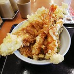 Tendon Tenya - 「上天丼」＋「穴子天」のっけアップ