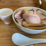 自家製麺と定食 弦乃月 - 