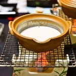 白船荘 新宅旅館 - 朝食　豆乳からつくる豆腐
