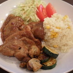 メガネ - 本日のランチセット☆ポークジンジャーetc.のワンプレートランチ