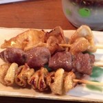 Yakitori Yasuida - 皮、タン、シロ