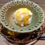 割烹 清風 - 甘味：生姜のアイスクリーム