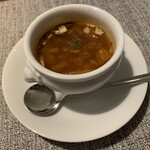 Bistria quatre - スープ（ミネストローネ）
