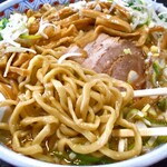 関屋 福来亭 - メンマラーメン（大盛・ネギトッピング・背脂多目）