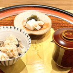 温味 - ご飯は黒千石 ムカゴ ユリ根