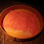 瀬里奈 - 岩手県産の特選牛サーロインのしゃぶしゃぶ肉・その２です。