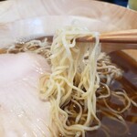 鶏そば かづキ - 細ちぢれ麺