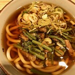 kanrapi-e-fu-doko-to - 山菜うどん（650円ぐらい）