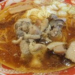 らーめん秋田 ひない軒 - 地鶏ラーメン普通盛り。