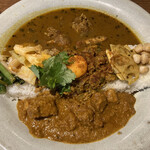 LAMP - チキン＆キーマ＆ポーク ライス300g。ライスは各自400gまでグラムで指定ですよー！