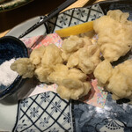 魚酔 - 白子の天ぷら
