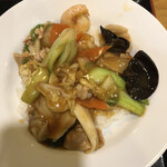 多楽 - 中華丼アップ