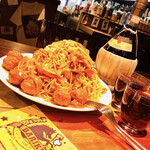 レストラン イチバリキ - あの有名なカリオストロパスタを再現！重量は1KGを超えますよ！