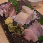 刺身と寿司 魚や一丁 - スルメイカと柳の葉の刺身！