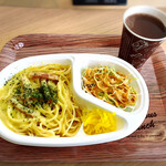 カヤマ珈琲 - カルボナーラとホット
ココア
