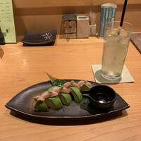 京の禅 車 四条烏丸店 - 鶏とアボカドのわさび醤油　650円