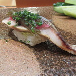 天寿し - 〆鯖、羅臼昆布