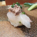 天寿し - 鯛肝オンの鯛