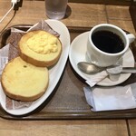 フォレスティコーヒー - モーニングトーストセット390円